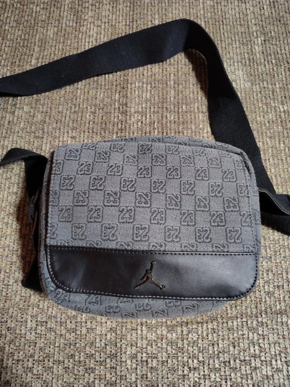 Men’s Jordan Monogram Cross body bag black gold